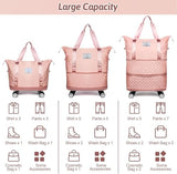 Jd Fresh Foldable Wheel Duffle Bags for Travelling