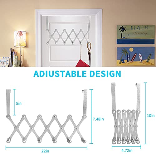 JD FRESH Alloy Steel Hooks for Clothes Hanging Over The Door Hanger, Cloth Hanger for Door, Door Hooks for Clothes