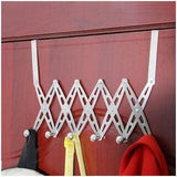 JD FRESH 2 Pieces Over The Door Hanger, Cloth Hanger for Door, Door Hangers for Clothes, Hanger for Clothes Hanging, Bathroom Hangers for Clothes Steel - 6 Hooks Each