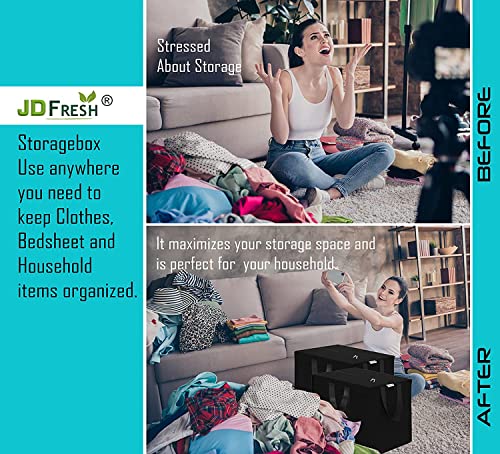 JD Fresh 69 Liters Nylon Storage Bags For Clothes Large Packing Bags For Clothes Storage Home Organizer Items And Storage Bags For Travel Cloth Bag Large Big Bags For Travelling.