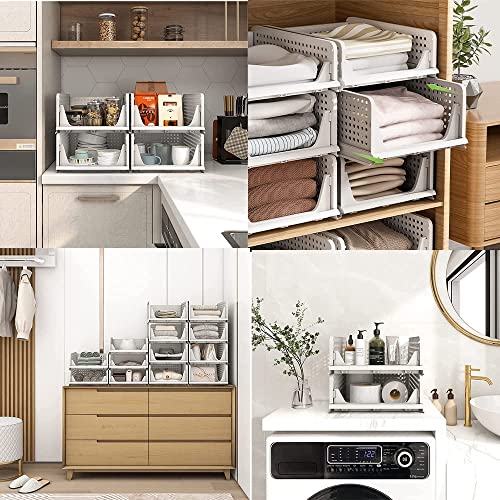 JD FRESH Stackable Rack for Wardrobe Organizer