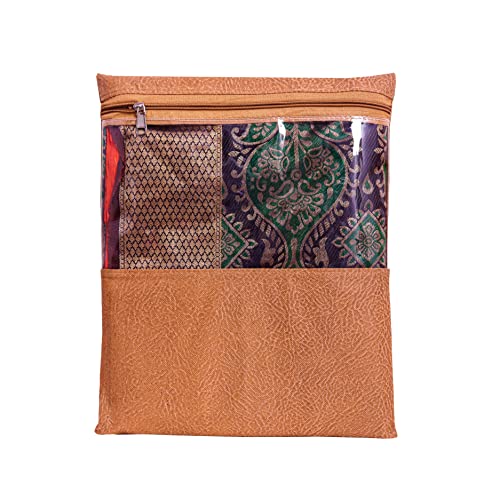 JD Fresh Saree covers for clothes with Zip, Sari Cover bags for saree storage, Saree Bags for wardrobe, Storage Organizer for Wardrobe,