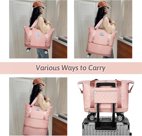 Jd Fresh Foldable Wheel Duffle Bags for Travelling