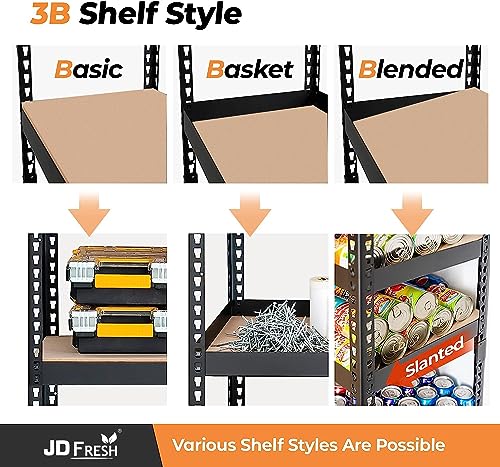 JD FRESH Iron Rack for Storage, Metal Rack Shelves for Storage, Foldable Steel Shelf Rack for Storage Multipurpose