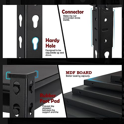 JD FRESH Iron Rack for Storage, Metal Rack Shelves for Storage, Foldable Steel Shelf Rack for Storage Multipurpose