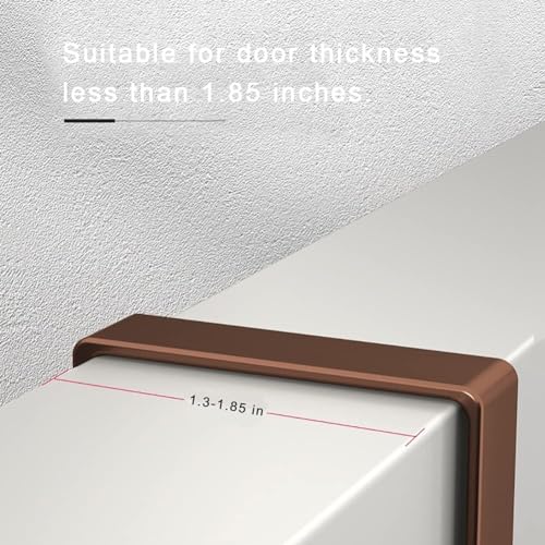 JD Fresh Over-The-Door Hanger - Sturdy Black Hook Rack for Efficient Space-Saving Storage