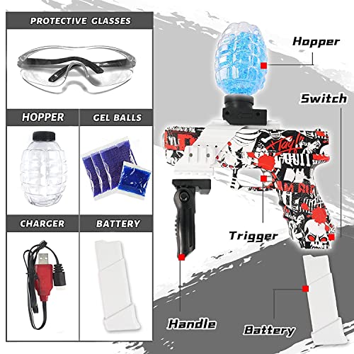 JD Fresh Electric with Foam Gel Ball Blaster KM-47 for Outdoor Activities- Air Gun Toy for Kids Boys 5 - 10 Years-Fighting Shooting Team Game