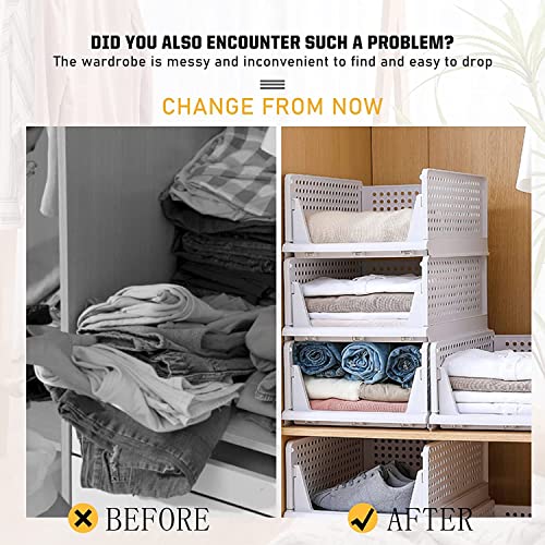 JD FRESH Stackable Rack for Wardrobe Organizer