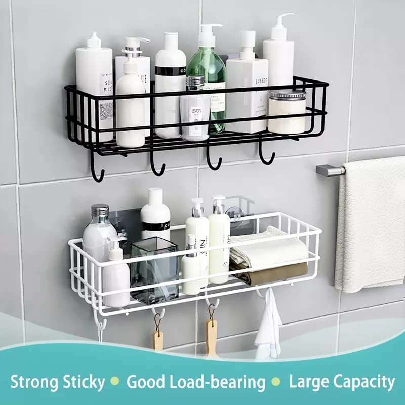 JD FRESH Bathroom Accessories Self Adhesive Bathroom Shelf for Wall