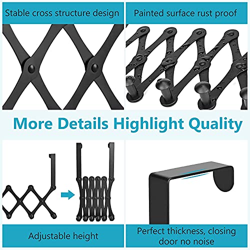 JD FRESH Alloy Steel Hooks for Clothes Hanging Over The Door Hanger, Cloth Hanger for Door, Door Hooks for Clothes