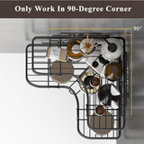 JD FRESH Steel Corner Shelf for Bathroom, Bathroom Storage Organizer, Drill-Free Adhesive Shower Rack, Shop Holder, Shelf Stand for Holding Shower Accessories