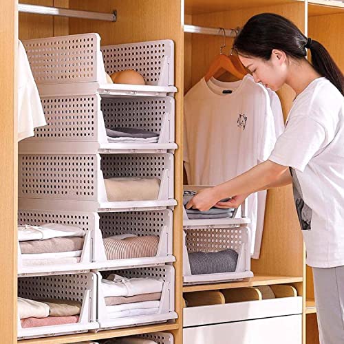 JD FRESH 2 Pieces Wardrobe Organizer for Clothes Cloth Organizer for Wardrobe Cupboard Organizer for Clothes Shelf Organizer Storage Box for Clothes Organiser for Wardrobe