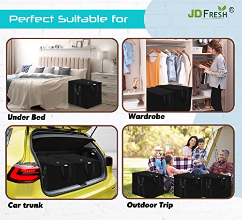 JD Fresh 1 piece 85 Liters Nylon Storage Bags For Clothes Large Packing Bags For Clothes Storage Large Big Bags For Travelling Home Organizer Items And Storage Bags For Travel Cloth Bag- Red & Black