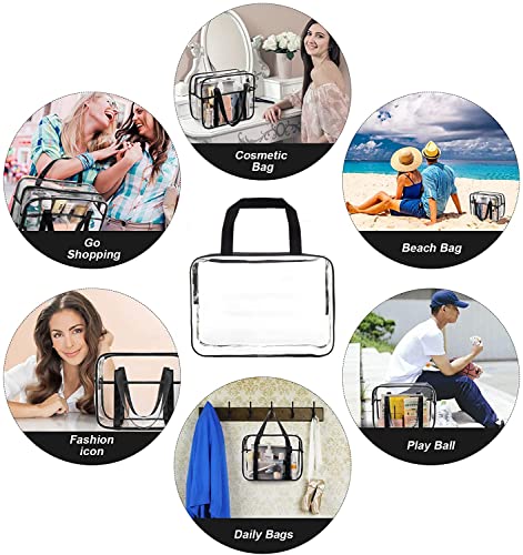 JD Fresh 4 PCS, 27 L Multipurpose Transparent Bag for Storage Clothes, Storage containers for Clothes, Cloth organisers storage Box for Wardrobe, packing bags for clothes - 4 Pieces (Plastic)