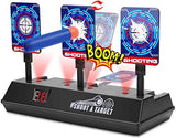 JD Fresh Electronic Shooting Target for Nerf Guns - Auto Reset Digital Scoring Shooting Practice 4 Targets, Ideal Gifts Toys for 5-12 Years Old Kids, Teens, Boys & Girls (Only Target)