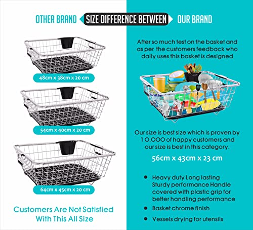 JD FRESH Dish Drainer for Kitchen Utensil
