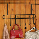 JD Fresh Over-The-Door Hanger - Sturdy Black Hook Rack for Efficient Space-Saving Storage