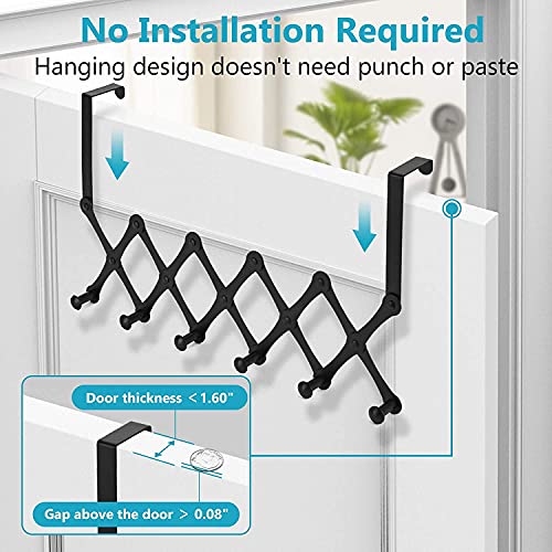 JD FRESH Alloy Steel Hooks for Clothes Hanging Over The Door Hanger, Cloth Hanger for Door, Door Hooks for Clothes