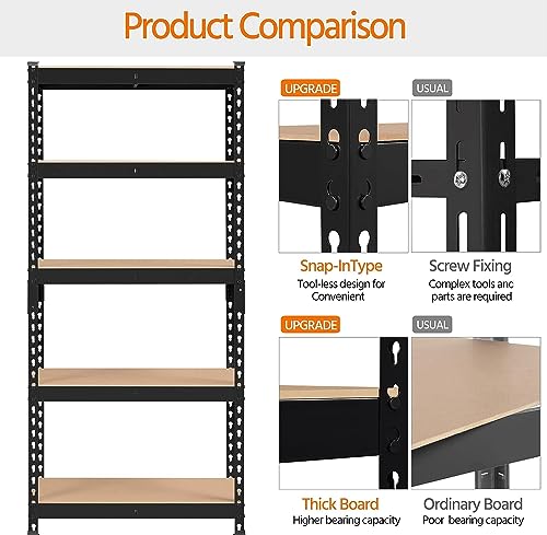 JD FRESH Iron Rack for Storage, Metal Rack Shelves for Storage, Foldable Steel Shelf Rack for Storage Multipurpose