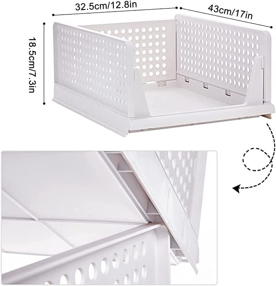 JD FRESH Stackable Rack for Wardrobe Organizer