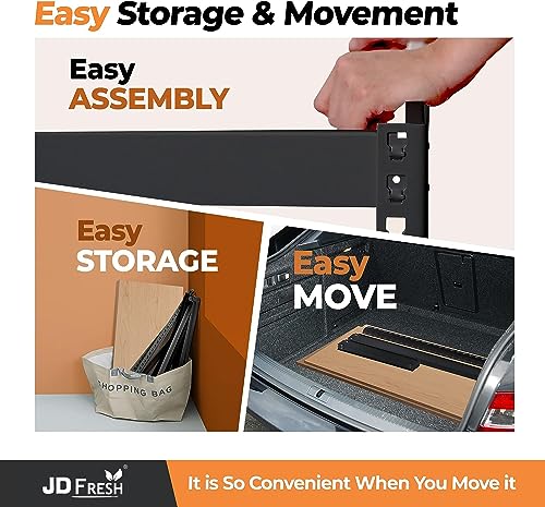 JD FRESH Iron Rack for Storage, Metal Rack Shelves for Storage, Foldable Steel Shelf Rack for Storage Multipurpose