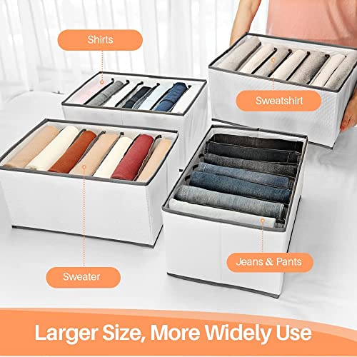 JD Fresh 7 slot Drawer organizer drawer storage (Large), Storage Drawer Organizer, Fabric Drawer organiser, Wardrobe Storage box for Drawer