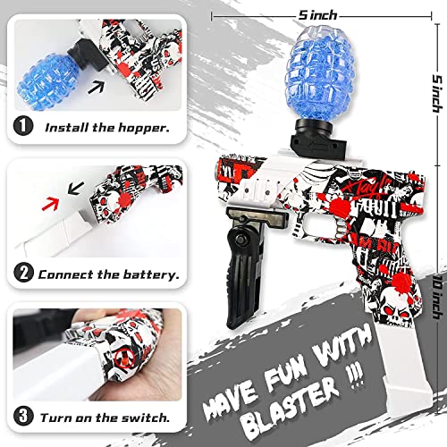 JD Fresh Electric with Foam Gel Ball Blaster KM-47 for Outdoor Activities- Air Gun Toy for Kids Boys 5 - 10 Years-Fighting Shooting Team Game