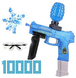 Electric Operated Gel Blaster Gun Automatic Toy Gun for Kids Toy Gun High Speed Upto 50 Feet Range Including 10000 Gel Balls, Color Blue