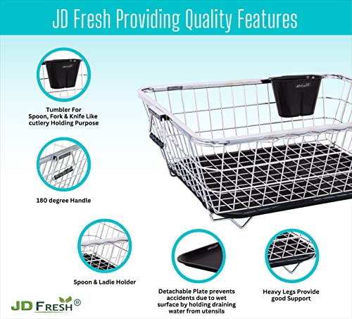 JD FRESH Dish Drainer for Kitchen Utensil