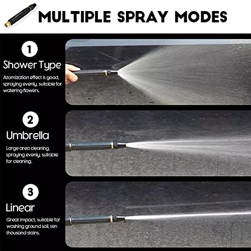Jd Fresh Brass Spray Brass Nozzle Water Spray, Booster Nozzle For Car Wash, High Pressure Auto Home Garden Water Spray, Water Pressure Gun, High Pressure Nozzle for Gardening Hose Pipe