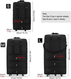 Jd Fresh Expandable Travel Duffle Bags for Luggage with Wheels, Trolley Duffle Bags for Travel, Folding Duffle Bags for Men and Women, Foldable Duffle Bag for Travel