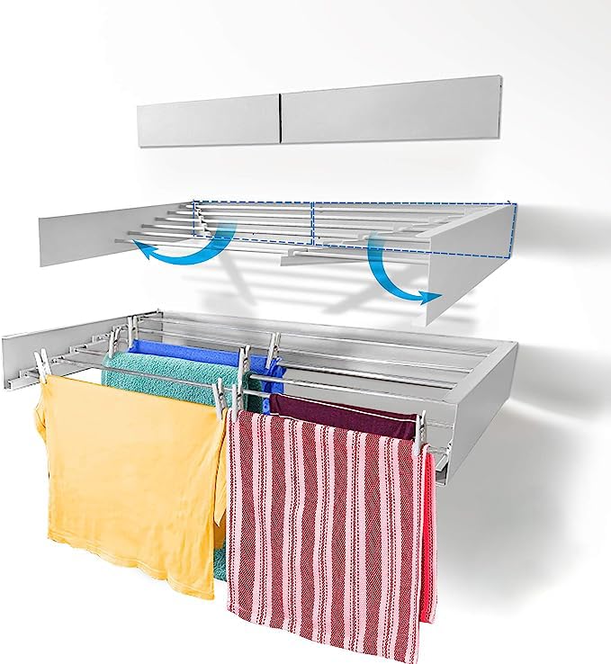 Drying Stand Clothes Drying Wall Mounted Rack JD FRESH Drying Rack