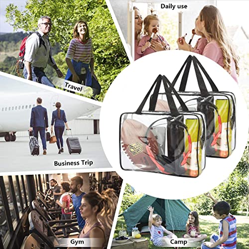 JD Fresh 4 PCS, 27 L Multipurpose Transparent Bag for Storage Clothes, Storage containers for Clothes, Cloth organisers storage Box for Wardrobe, packing bags for clothes - 4 Pieces (Plastic)