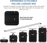 Jd Fresh Expandable Travel Duffle Bags for Luggage with Wheels, Trolley Duffle Bags for Travel, Folding Duffle Bags for Men and Women, Foldable Duffle Bag for Travel