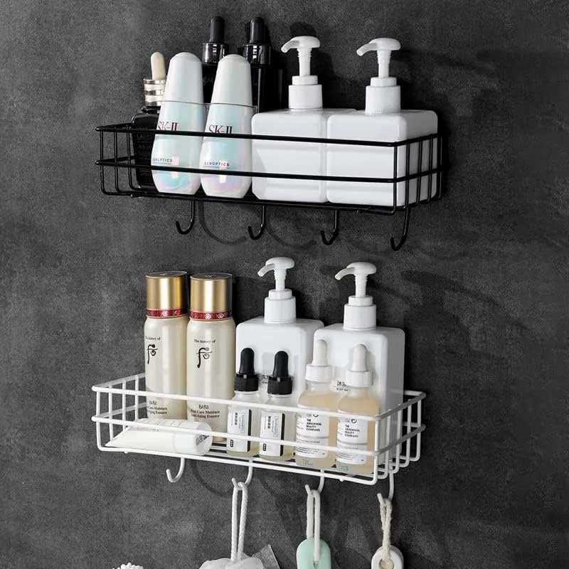 JD FRESH Bathroom Accessories Self Adhesive Bathroom Shelf for Wall
