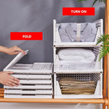 JD FRESH 1 Pieces Wardrobe Organizer for Clothes Cloth Organizer for Wardrobe Cupboard Organizer for Clothes Shelf Organizer Storage Box for Clothes Organiser for Wardrobe