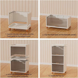 JD FRESH 1 Tier Foldable Plastic Rack for Storage/Kitchen Cupboard/Versatile and Sturdy Wardrobe for Clothes/Multipurpose Storage Organizer/Closet for Bedroom/Living Room/Laundry Room (Transparent)