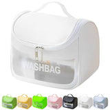 JD FRESH Large Transparent Makeup Organizer Pouch/Travel Cosmetic Bag for Women & Men/Portable Toiletry Kit/Clear Makeup Storage Pouch for Daily Use & Travel Essentials
