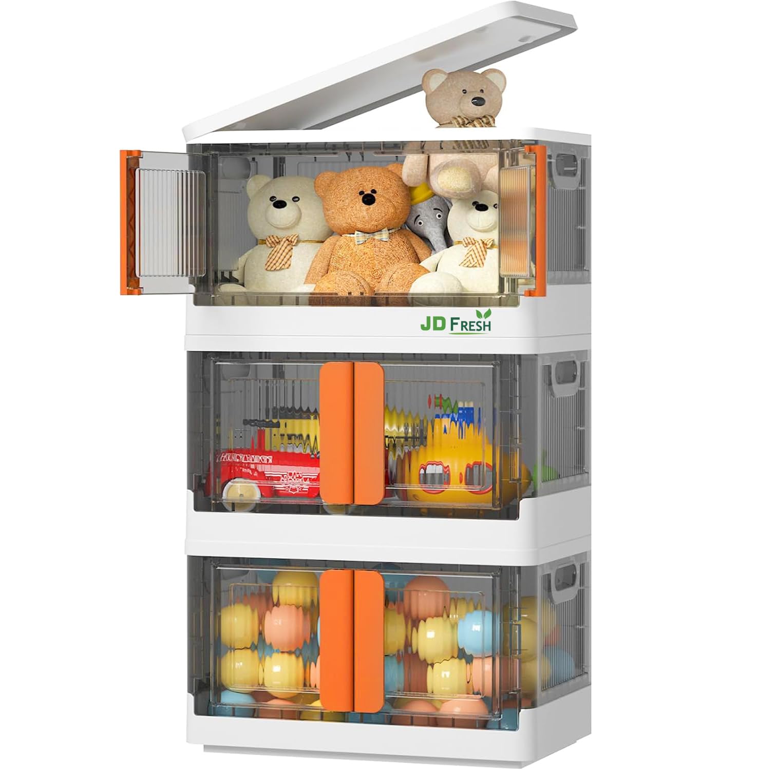 Transparent Cupboard Double door 3 Units