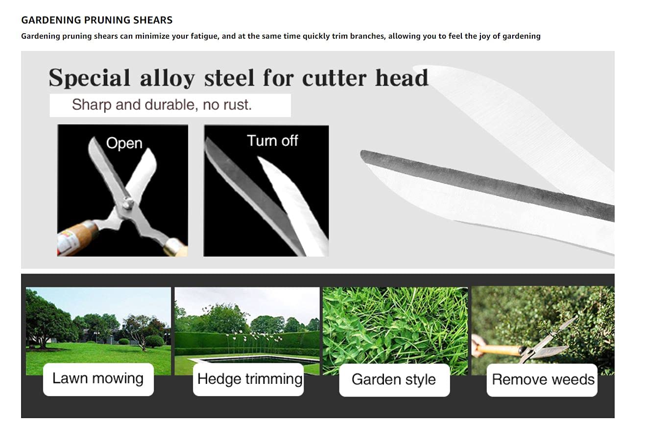 JD FRESH 8 Inch Plant Cutter Tools For Home Gardening | Garden Scissors And Cutter For Gardening | Plant Cutting Scissors For Gardening Use | Pruning Cutter For Plants