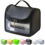 JD FRESH Large Transparent Makeup Organizer Pouch/Travel Cosmetic Bag for Women & Men/Portable Toiletry Kit/Clear Makeup Storage Pouch for Daily Use & Travel Essentials