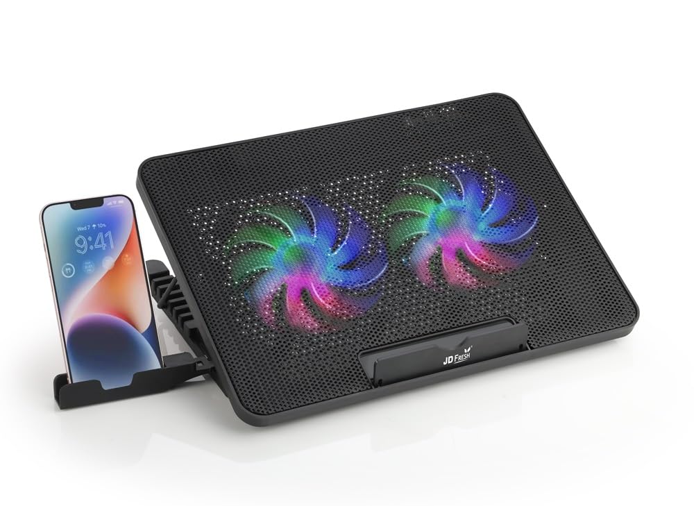 2 fan laptop cooling pad