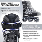 JD Fresh 4 Wheel Inline Skates Skating Shoes for Boys and Girls Age 10 to 14 Years Liner Roller Skates for Kids