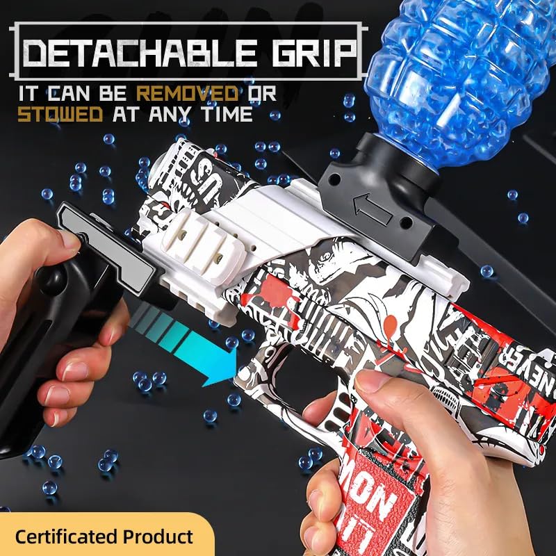 Electric Operated Gel Blaster Gun Automatic Toy Gun for Kids Toy Gun High Speed Upto 50 Feet Range Including 10000 Gel Balls, Color Blue