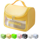 JD FRESH Large Transparent Makeup Organizer Pouch/Travel Cosmetic Bag for Women & Men/Portable Toiletry Kit/Clear Makeup Storage Pouch for Daily Use & Travel Essentials