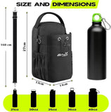 JD FRESH Magnetic Gym Bag/Unisex Crossbody Sports Bag with Water Bottle Holder/Adjustable Strap with Secure Zip Closure/Small Passport Shoulder Sling Bag for Travel/Cycling/Yoga (14x13x27 CM)