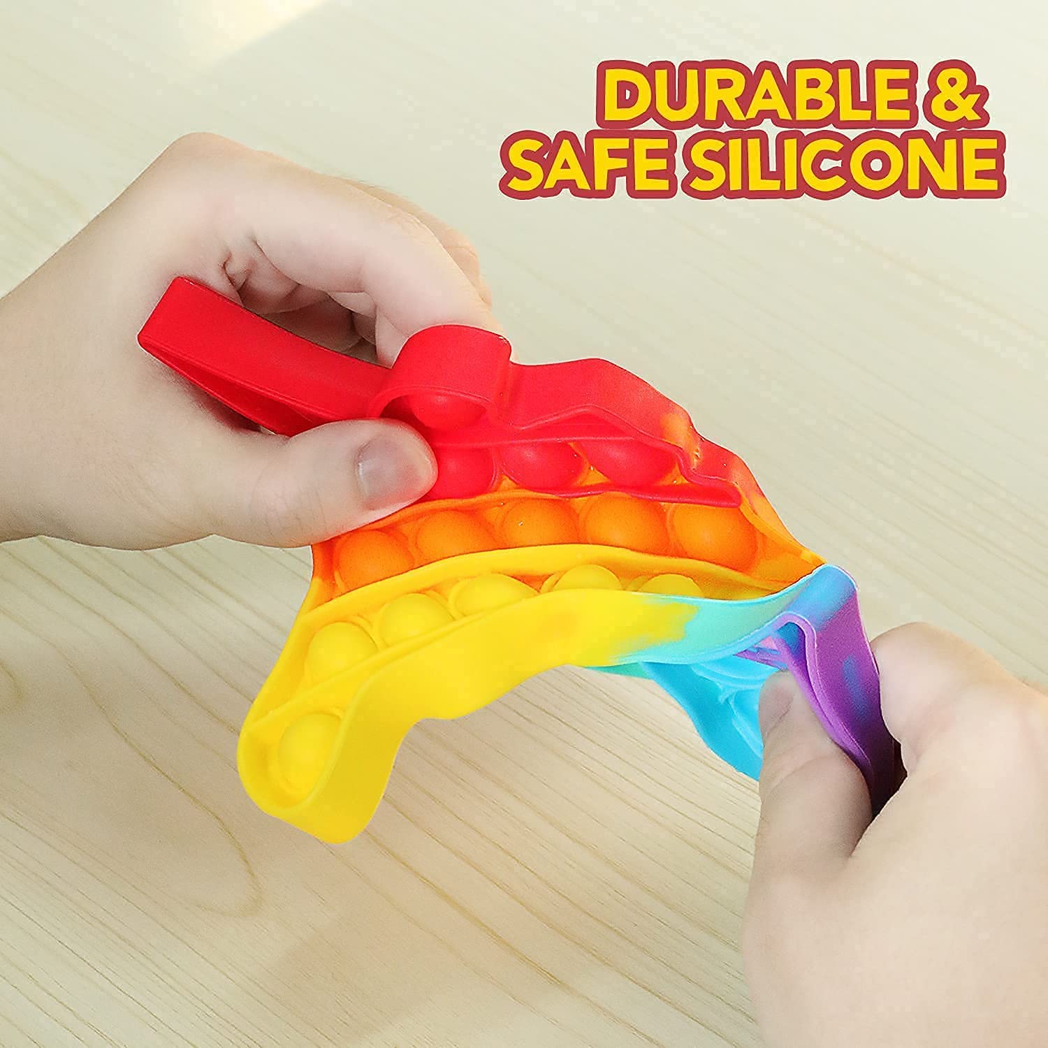 JD Fresh pop it Fidget Toys | Simple dimple pop its | Squishy Toy pop it Game | popit Game Rainbow | Mini Pop it | Stress Relief Toys, Sensory Toys for Kids Rainbow Design