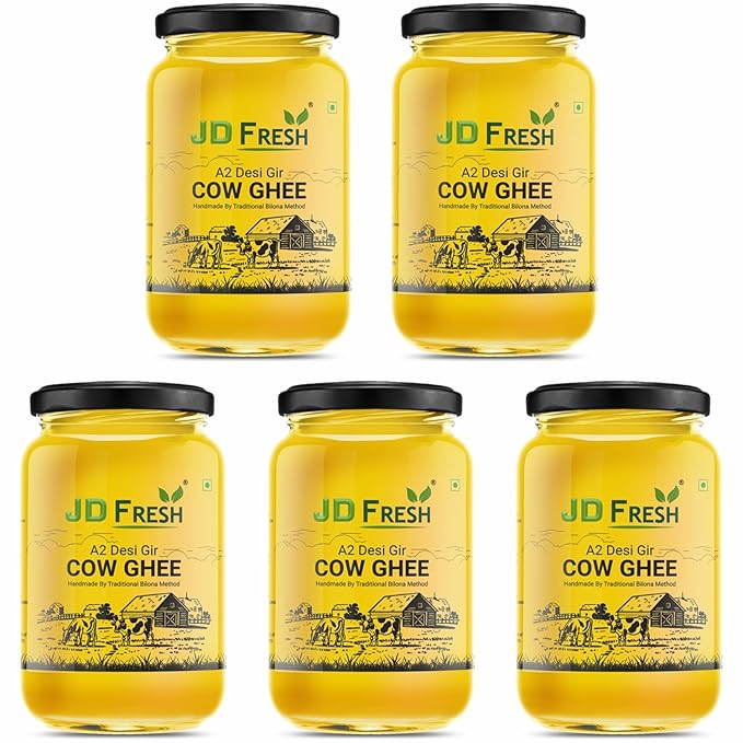 JD FRESH A2 Gir Cow Ghee /Pure Cow Ghee/Traditional Bilona Method/Pure and Healthy Immunity Booster, Natural, Fresh Desi Cow Ghee