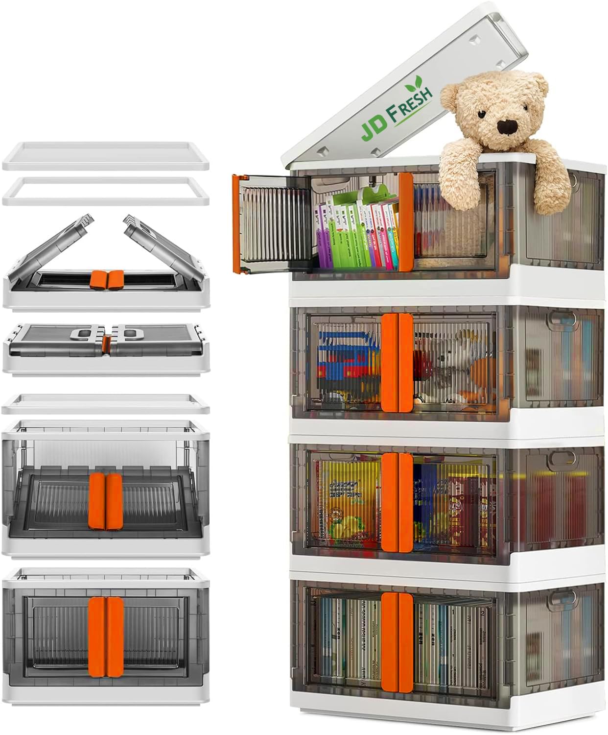 Transparent Cupboard Double Door 4 Unit
