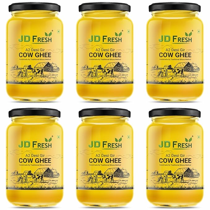 JD FRESH A2 Gir Cow Ghee /Pure Cow Ghee/Traditional Bilona Method/Pure and Healthy Immunity Booster, Natural, Fresh Desi Cow Ghee
